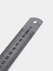 Линейка измерительная из легированной стали, металлическая, 1000 мм (1 метр)