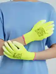 Лимонный перчатки дачные, садовые