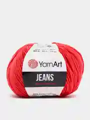 Алый пряжа YarnArt Jeans, 50 г, 160 м