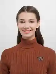 Брошь "Бант", цвет серый