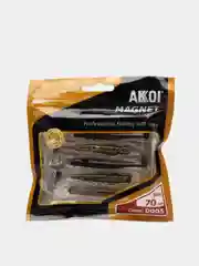 Бежевый виброхвост Akoi 70 мм, 5 штук