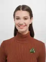 Брошь "Кленовый лист"