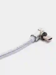 Серый кабель 3 в 1 с магнитными насадками в комплекте, сменные, Type-C, Android, iPhone