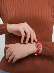 Красный женские кварцевые часы