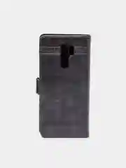 Угольный кожаный PU чехол-книжка для Xiaomi Redmi 9, Редми 9