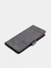 Угольный кожаный PU чехол-книжка для Xiaomi Redmi 9, Редми 9