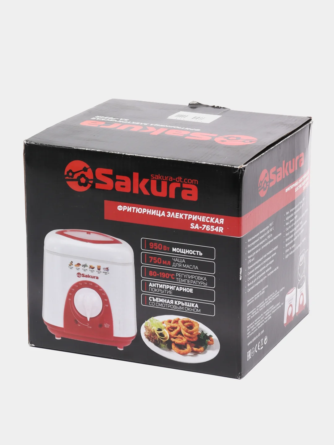 Красный фритюрница Sakura SA-7654R, 950 Вт