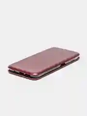 Багровый чехол-книжка Xiaomi Redmi Note 11 4G, Note 11S, Note 11 NFC российская версия