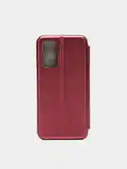 Багровый чехол-книжка Xiaomi Redmi Note 11 4G, Note 11S, Note 11 NFC российская версия