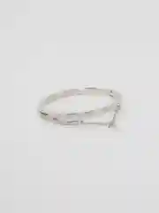Серебряный женский браслет на руку 3-х цветов
