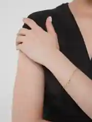 Лимонный браслет-цепочка на руку, золотой