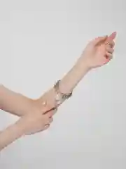 Серебряный браслет-цепочка на руку