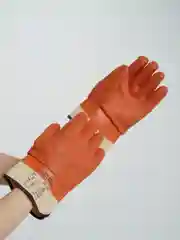 Горчичный перчатки