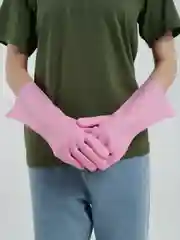 Розовый перчатки силиконовые, универсальные