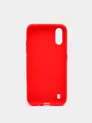 Красный чехол Samsung Galaxy A01 силиконовый