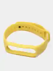 Желтый ремешок силиконовый для фитнес браслета Xiaomi Mi Band 5, Ми Банд 6