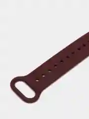 Тёмно-бордовый ремешок силиконовый для фитнес браслета Xiaomi Mi Band 5, Ми Банд 6