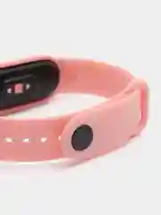 Розовый ремешок силиконовый для фитнес браслета Xiaomi Mi Band 5, Ми Банд 6