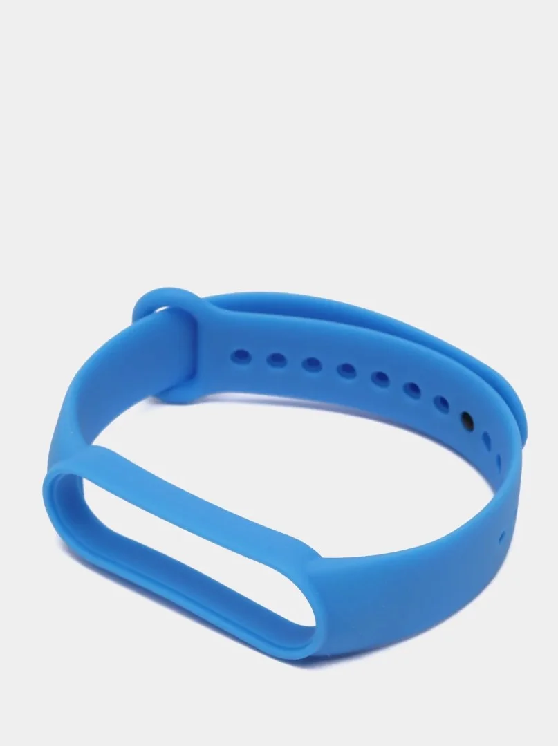 Лазурный ремешок силиконовый для фитнес браслета Xiaomi Mi Band 5, Ми Банд 6