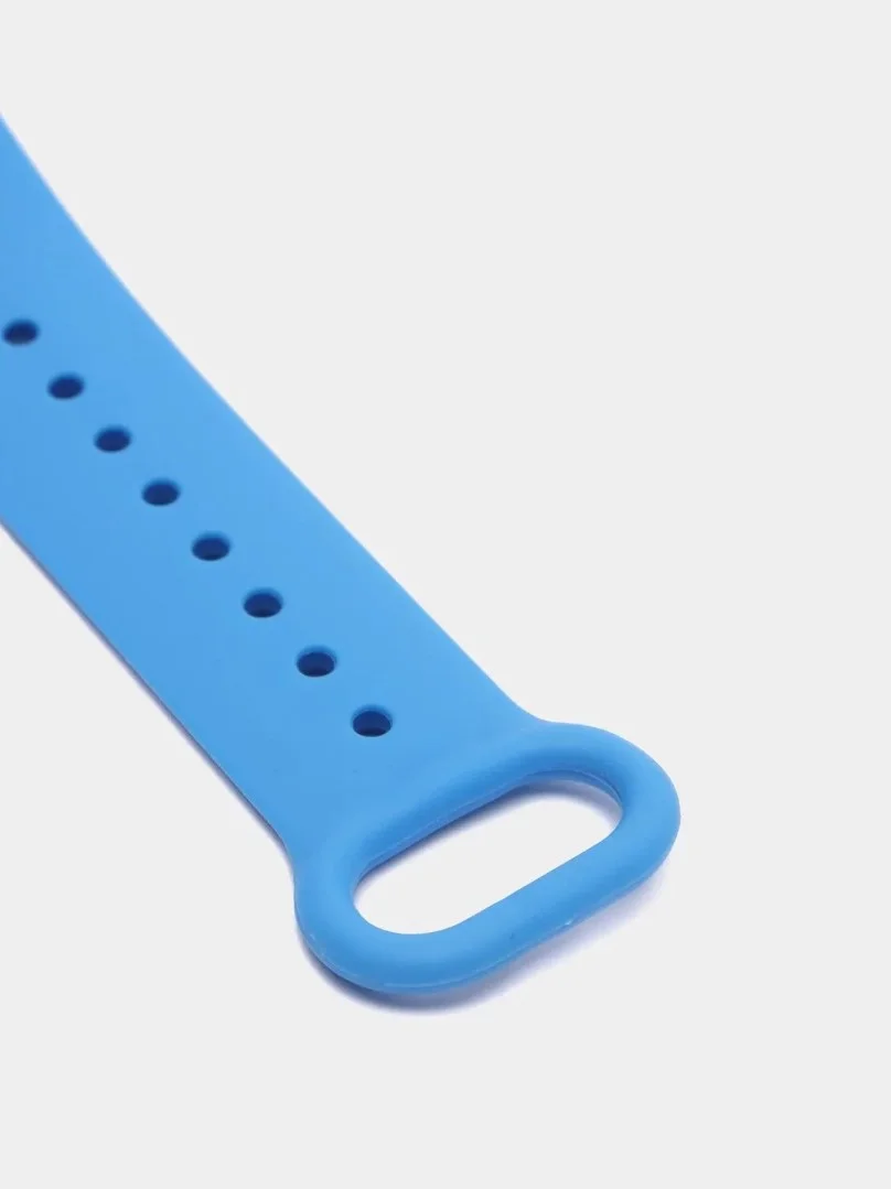 Лазурный ремешок силиконовый для фитнес браслета Xiaomi Mi Band 5, Ми Банд 6