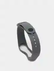 Тёмно-серый ремешок силиконовый для фитнес браслета Xiaomi Mi Band 5, Ми Банд 6