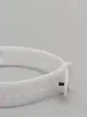 Белый ремешок силиконовый для фитнес браслета Xiaomi Mi Band 5, Ми Банд 6