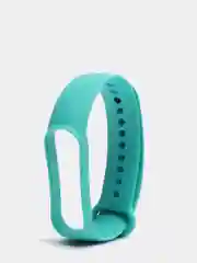 Бирюзовый ремешок силиконовый для фитнес браслета Xiaomi Mi Band 5, Ми Банд 6