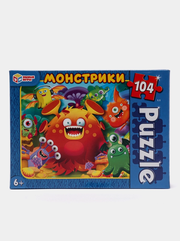 Пазлы Умные Игры "Монстрики", ТМ Умка, 104 детали