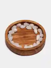Белый капли граненные, из стекла, 3 х 5 мм, 25 штук