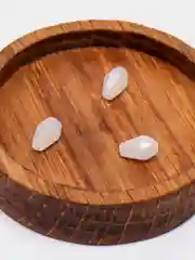 Белый капли граненные, из стекла, 3 х 5 мм, 25 штук