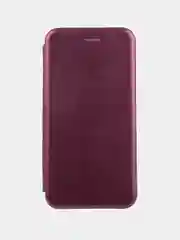 Багровый чехол-книжка для Samsung Galaxy A01 Core/A21S/M31S/A32/A41/A52/J2 Core, магнитный