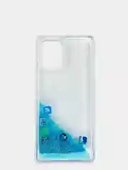 Чехол Samsung Galaxy S10 Lite силиконовый переливающийся жидкий с блестками