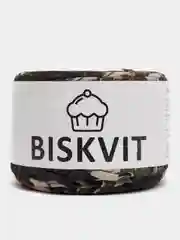 Хаки трикотажная пряжа BISKVIT. 100%хлопок, 330г/100м