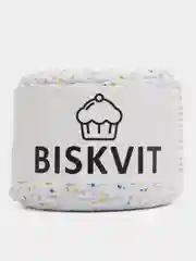 Белый трикотажная пряжа BISKVIT. 100%хлопок, 330г/100м