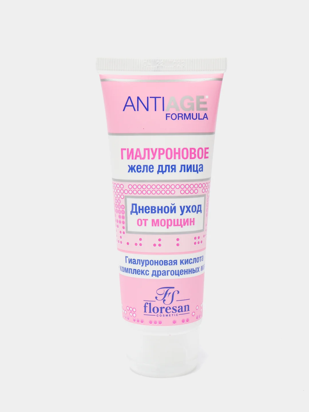 Розовый желе гиалуроновое для лица Antiage Formula, 75 мл