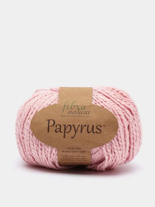 Пряжа Fibra Natura Papyrus 78% Хлопок  22% Шелк 50г 120м 1 шт