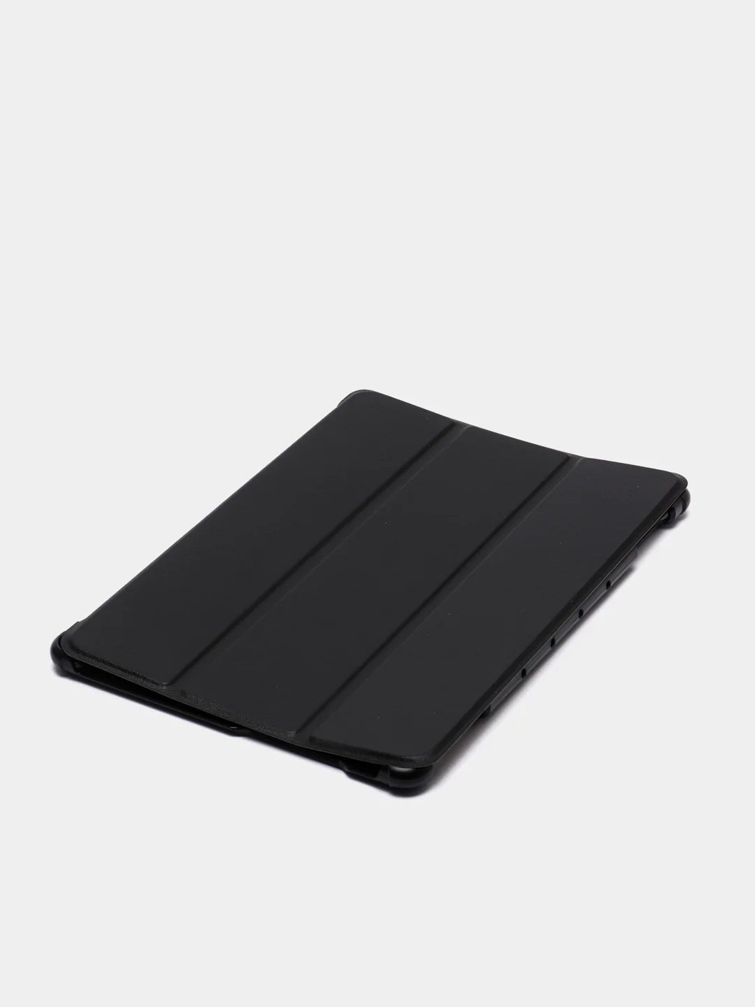 Черный чехол-книжка для планшета Huawei MediaPad M5 Lite 10.1 из экокожи КАРТОФАН, подставка