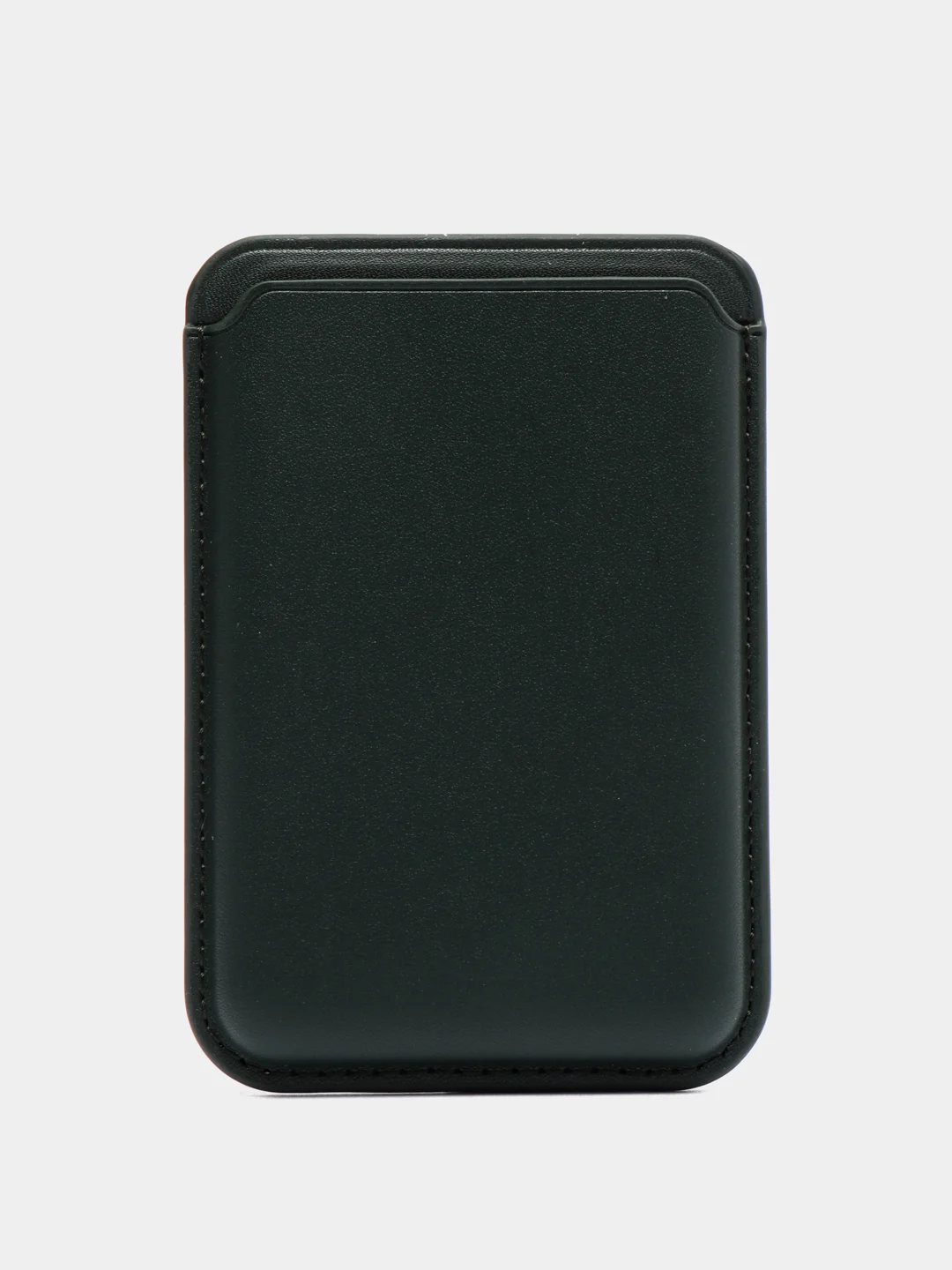 Тёмно-зелёный картхолдер на магнитах MagSafe Leather Wallet iPhone