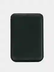 Тёмно-зелёный картхолдер на магнитах MagSafe Leather Wallet iPhone
