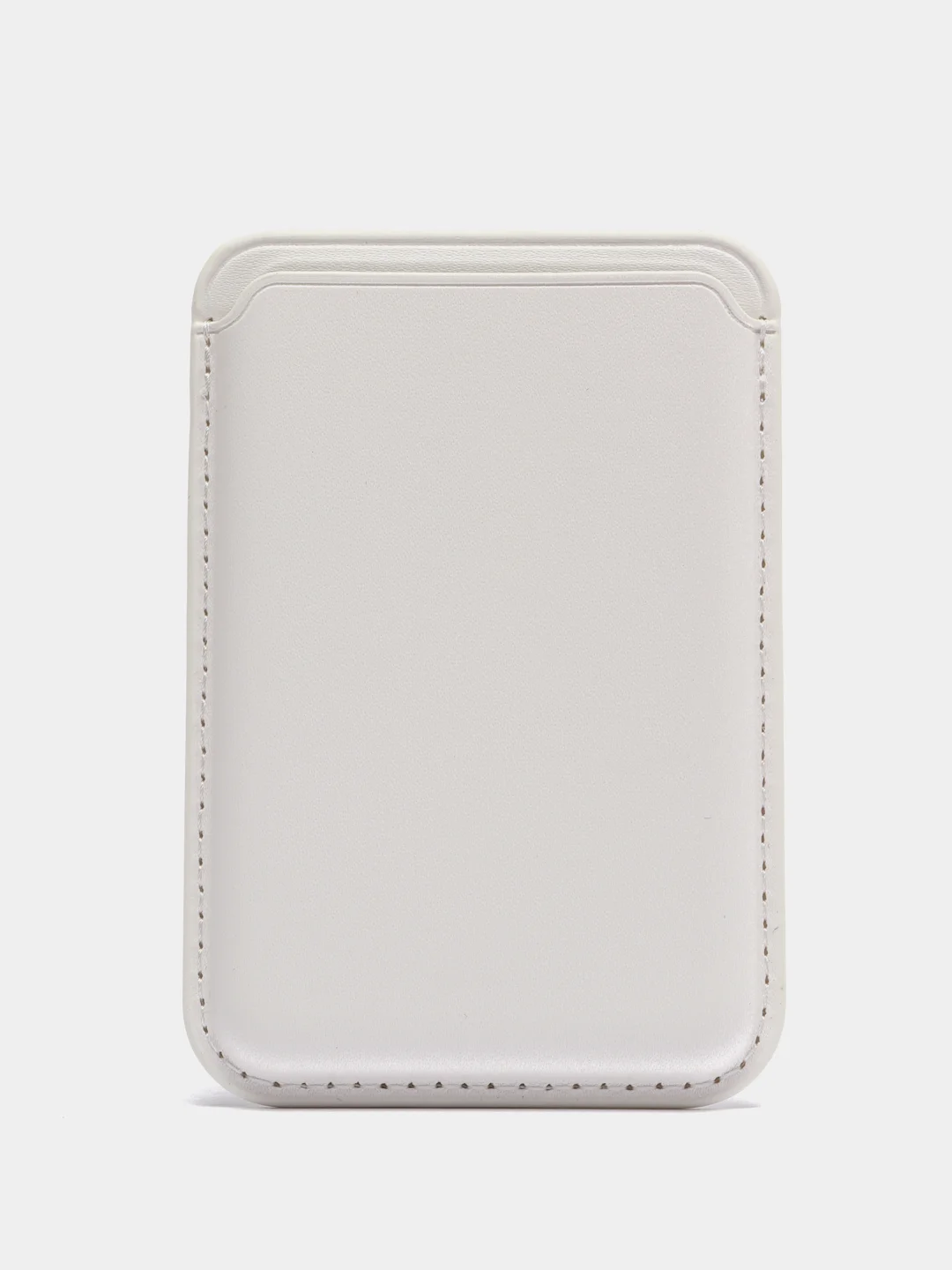 Белый картхолдер на магнитах MagSafe Leather Wallet iPhone