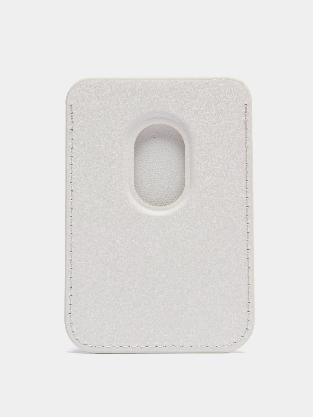 Белый картхолдер на магнитах MagSafe Leather Wallet iPhone