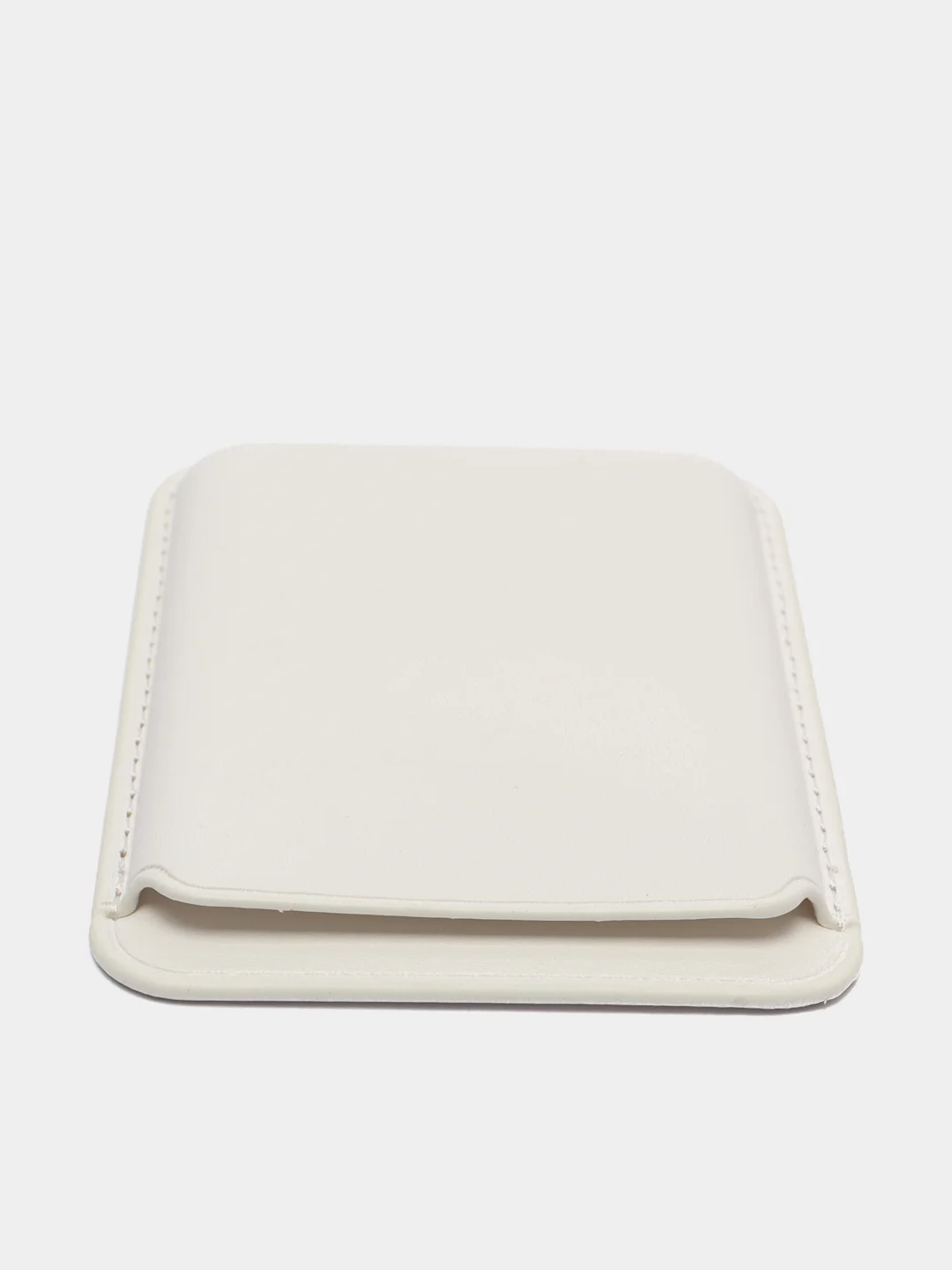 Белый картхолдер на магнитах MagSafe Leather Wallet iPhone