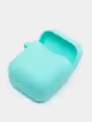 Небесно-голубой чехол на наушники Xiaomi AirDots Pro/Mi TWS Earphones/Earphones Lite силиконовый КАРТОФАН