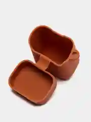 Коричневый чехол на наушники Xiaomi AirDots Pro/Mi TWS Earphones/Earphones Lite силиконовый КАРТОФАН