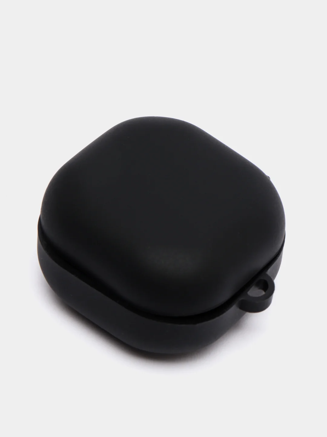 Черный чехол на Samsung Galaxy Buds 2/Live/Pro/2 Pro/FE для наушников КАРТОФАН силикон матовый