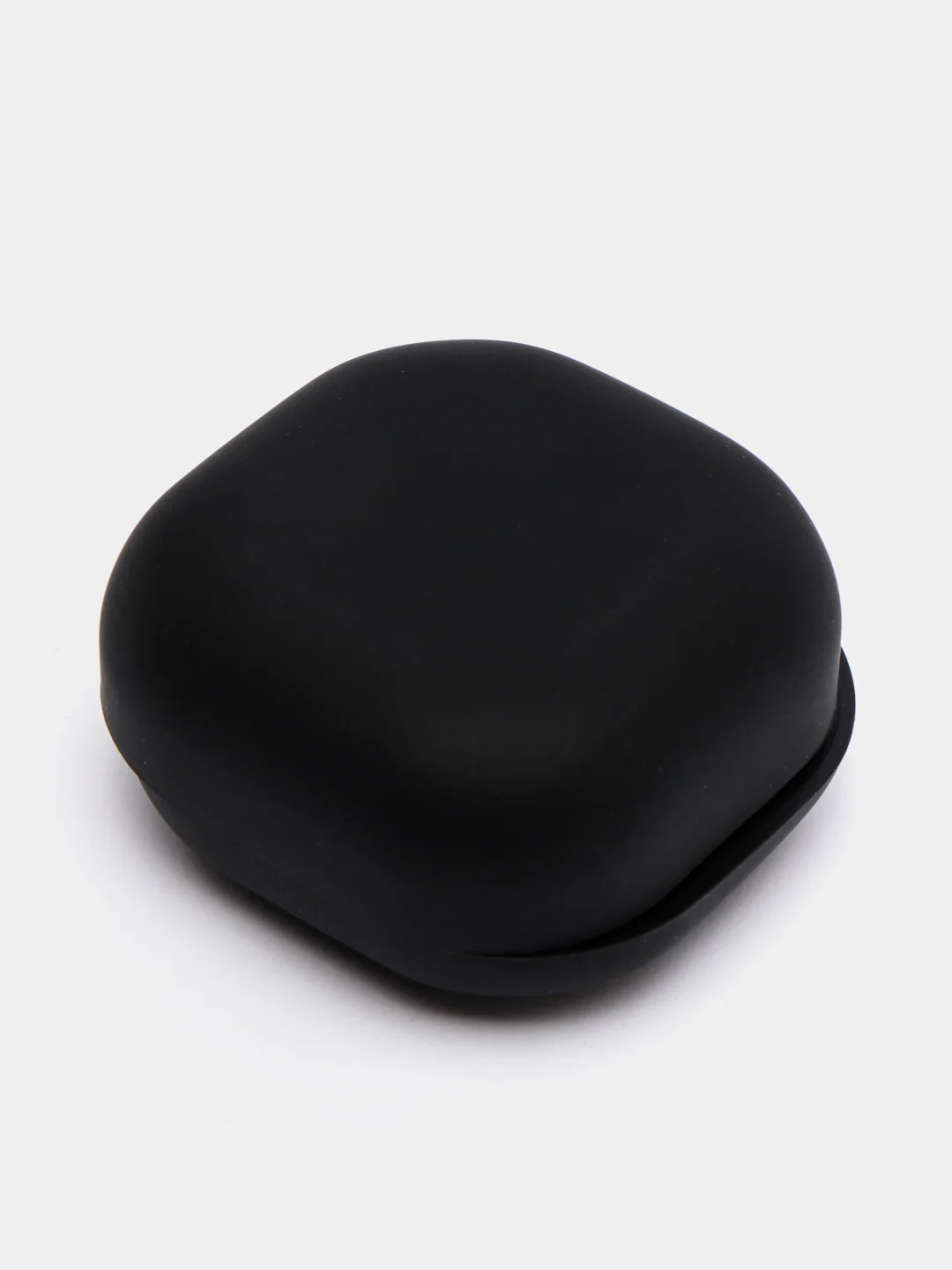 Черный чехол на Samsung Galaxy Buds 2/Live/Pro/2 Pro/FE для наушников КАРТОФАН силикон матовый