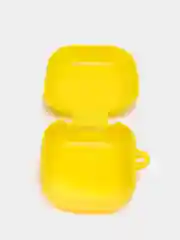 Желтый чехол на Samsung Galaxy Buds 2/Live/Pro/2 Pro/FE для наушников КАРТОФАН силикон матовый