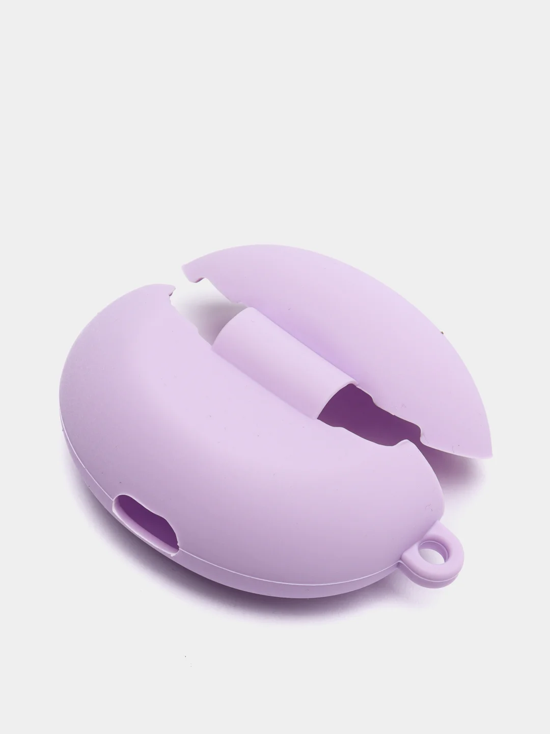 Фиолетовый чехол на Huawei FreeBuds 4i для беспроводных наушников КАРТОФАН силиконовый матовый тонкий