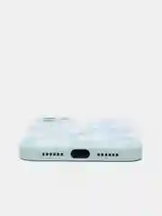 Голубой чехол iPhone 11 с принтом