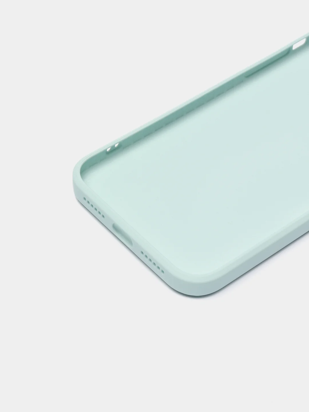 Голубой чехол iPhone 11 с принтом